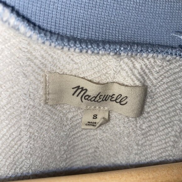 Colorblock Raglan Sleeve Madewell Puff Sleeve Short Sleeve Sweater Minimalist - Picture 4 of 6